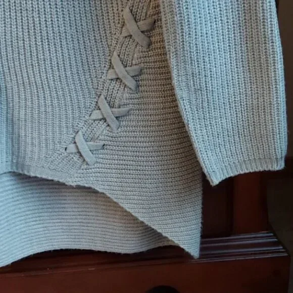 A.N.A sweater. Size L Top light gray fancy casual formal cardigan - Picture 4 of 7